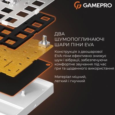 Клавиатура GamePro Genesis Silverlight MK116 USB UA Grey (MK116) | Зображення 5