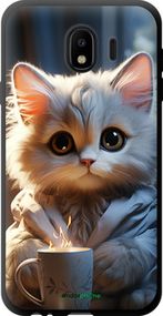 Чохол на Samsung Galaxy J4 2018 Білий кіт "5646b-1487-2448"