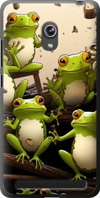 Чехол на Asus ZenFone 6 A600CG Жабки "5656u-143-17620"