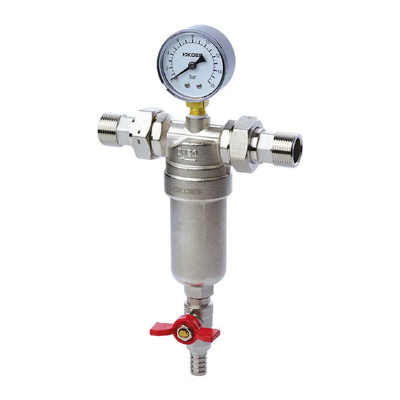Фильтр самоочищающийся с манометром 3/4 '' Koer KR.1250 (KR2657)