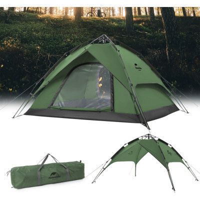 Палатка Naturehike чотиримісний автоматичний NH21ZP008 темно-зелений (6976023920660) | Зображення 1