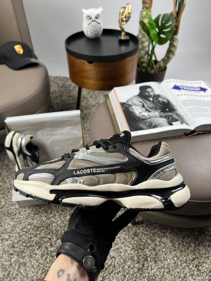 Чоловічі кросівки Lacoste L003 2K24 Brown Blac (текстиль) A3924 45 28.5 см | Зображення 6