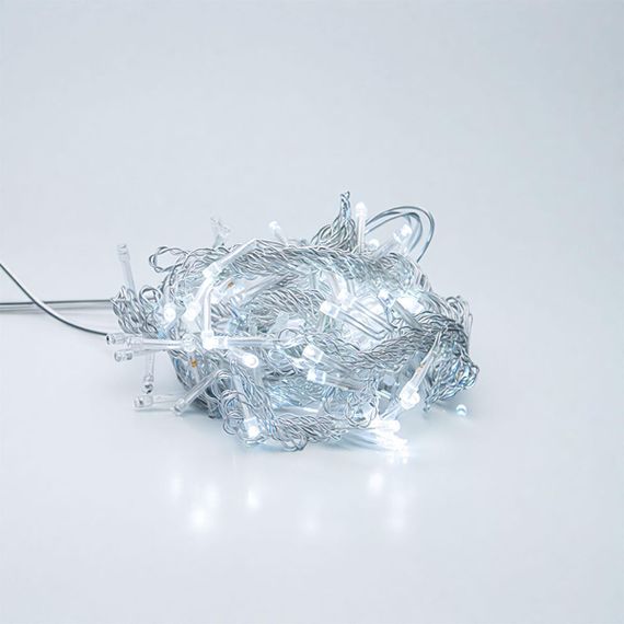 Новорічна гірлянда штора 2х2 м 80 LED кімнатна білий провід Білий ZWM2280LEDW