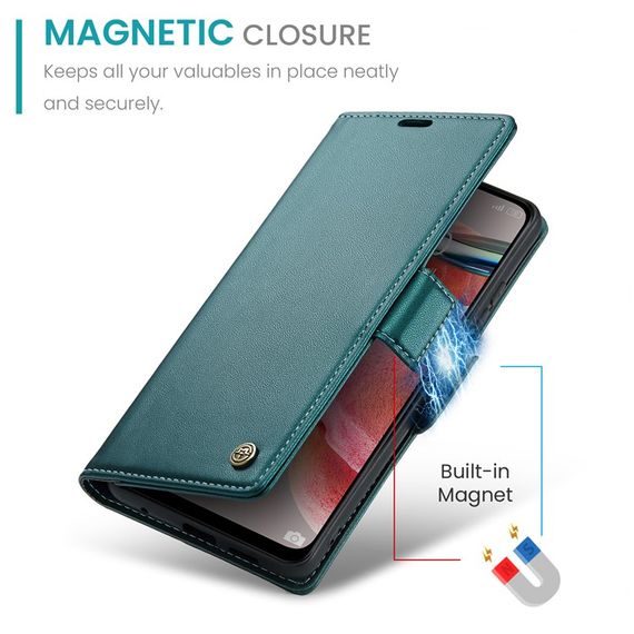 Шкіряний чохол-книжка Retro Case для Xiaomi Redmi 12 колір Зелений | Зображення 5