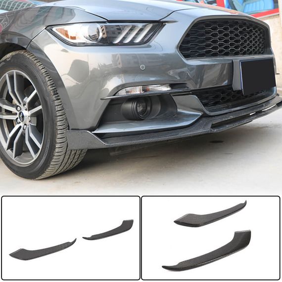 Накладки на протитуманки V1 (2015-2017, Карбон) для Ford Mustang рр