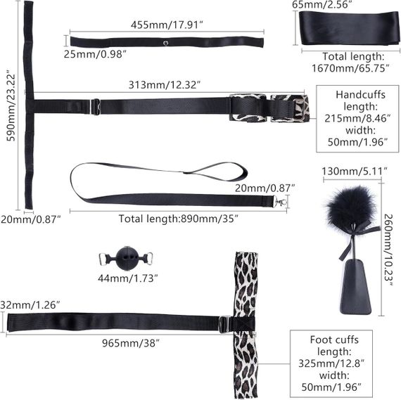 БДСМ-набір LOCKINK YEAHWOW Armbinder Restraint Set Black Sex Aura | Зображення 5