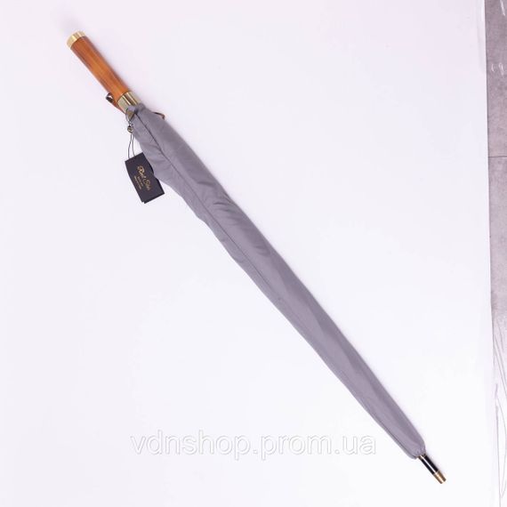 Классический зонт-трость полуавтомат из полиэстера 8 спиц диаметр 124 см Серый HP-23-6G | Зображення 2