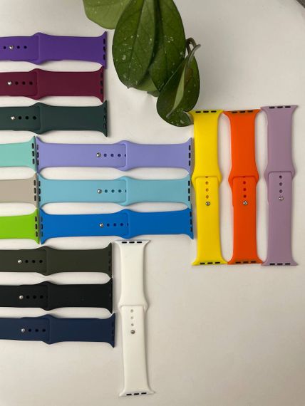 Силіконовий ремінець для розумного годинника Smart Watch 42/44 (Темно-зелений) | Зображення 2