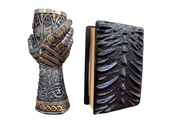 Подарунковий набір Келих 3D Рука з Левом і Блокнот 3D «Книга тіней і Глубін» | Зображення 1