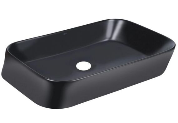 Комплект Qtap Scorpio: Раковина накладна прямокутна 550х390х120 мм Matt Black + Донний клапан PU03 (QT14112243MBN47298) | Зображення 4