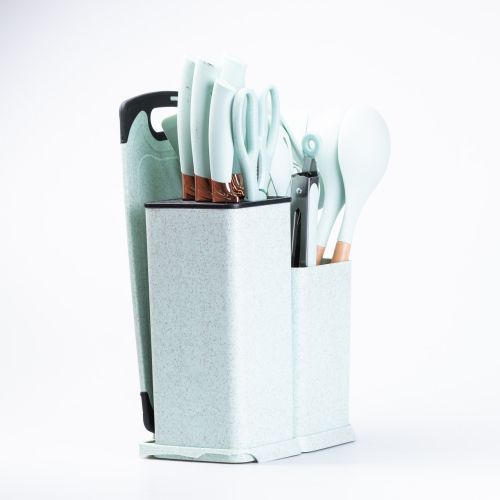 Набір кухонного приладдя TS Kitchen 19 предметів Бірюзовий (HP7TU_XX) - Дефектний