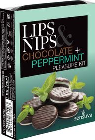 Подарунковий набір Sensuva Lips & Nips Pleasure Kit - Chocolate Peppermint 2 x 4г
