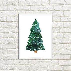 Постер в рамці Ялинка 21х30см, A4 (WMT4_19NG013_WH)