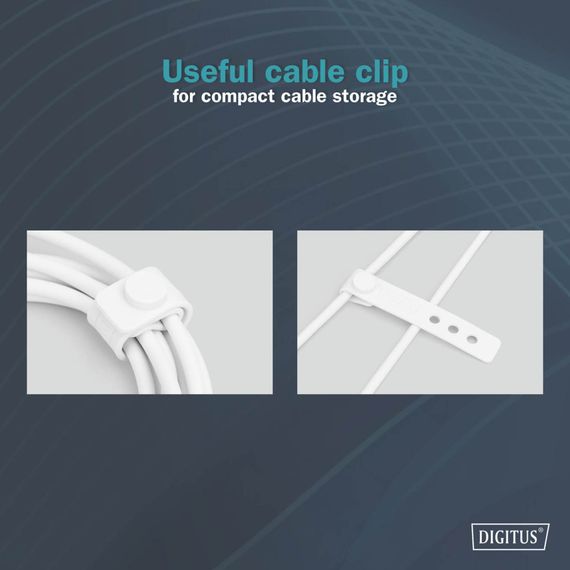 Дата кабель USB-C to Lightning 1.0m USB 2.0 60W silicone white Digitus (AK-600110-010-W) | Зображення 5