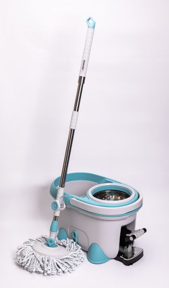 Комплект швабра з відром і віджимом, телескопічна ручка, мікрофібра для підлоги, набір для прибирання HP-35015-1 | Зображення 6