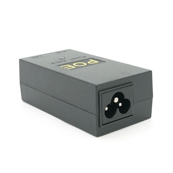POE инжектор 12V 1A 12Вт с портами Ethernet 10/100 Мбит/с+кабель питания | Зображення 2