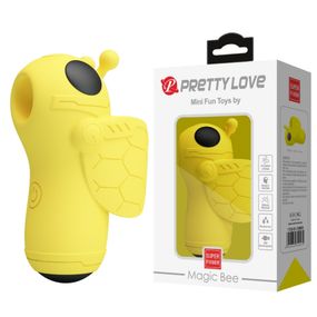 Вібратор на палець Pretty Love Magic Bee з пульсацією для клітора, жовтий, 6,9 × 3 см Sex Aura