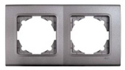 Рамка подвійна горизонтальна VIKO Linnera, Сірий Граніт (90482002)