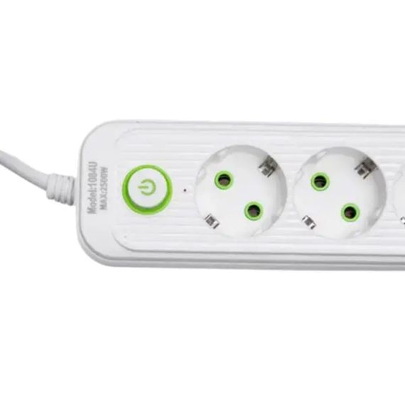 Мережевий фільтр-подовжувач 3 розетки 3хUSB-A 1xUSB-C 5м білий HP-5-35 | Зображення 2