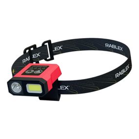 Ліхтар налобний Rablex RB973 : Три кольори світла, сенсор та Type-C зарядка Червоно-чорний