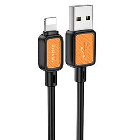 Дата кабель Hoco X108 Benefit USB to Lightning 2.4A (1m) Black