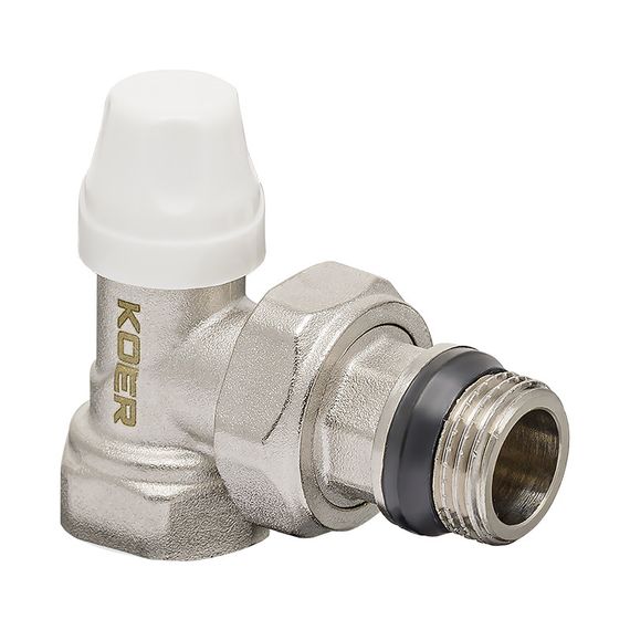 Комплект для підключення радіатора Koer SET-13 - 1/2"x1/2" (осьовий) з термоголовкою ВЗ (KR3176) | Зображення 3