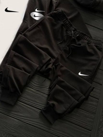 Комплект костюм  Nike + бананка та кепка колір чорний, білий | Зображення 2