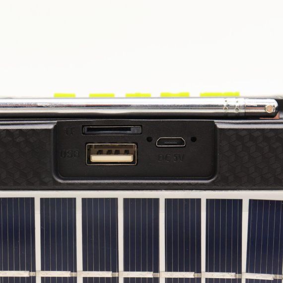 Радіоприймач із сонячною панеллю та Powerbank (1500мАг), МР3-плеєром, CL-823 / Портативна бездротова Bluetooth колонка / LED | Зображення 7