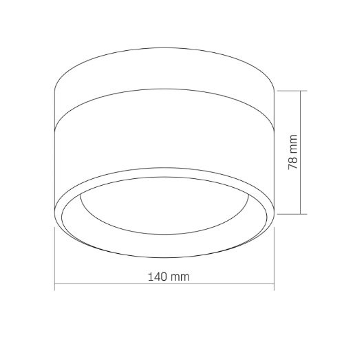LED Світильник круглий 9W чорний VL-BHD01-09CBB Videx | Зображення 4