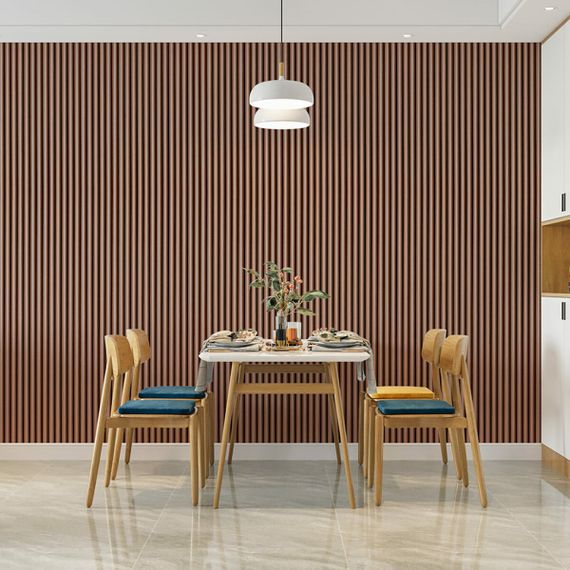 Рейка декоративна WPC кругла стінова 3000х152х15мм Каштан SW-00001872 | Зображення 6