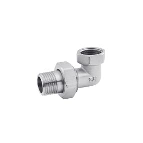 Згін-американка кутова Karro 1/2" ВЗ нікельована KR-3103