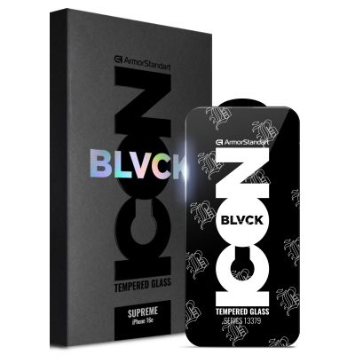 Стекло защитное Armorstandart Supreme Black Icon 2.5D Apple iPhone 16e Black (ARM84134)