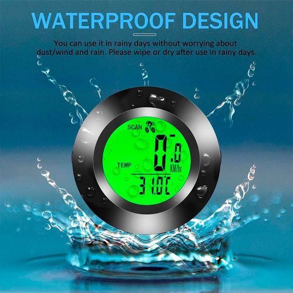 Спідометр велосипедний, Велокомп'ютер одометр спідометр Велосипедний провідний QA-16 | Зображення 4