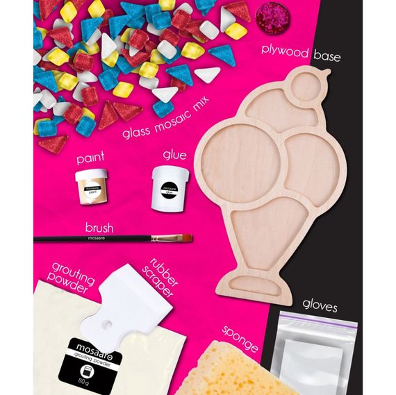 Детский набор для творчества хрустальная мозаика "Мороженое" MA1003 | Зображення 2