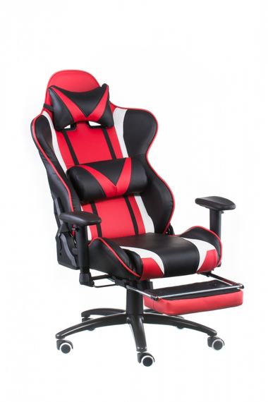 Кресло геймерское Special4You ExtremeRace blackred with footrest | Зображення 5