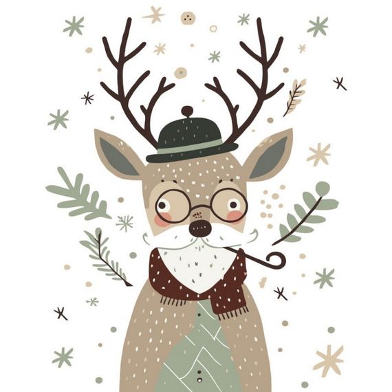 Картина по номерам "Мистер Олень" 11592-AC 40x50 см