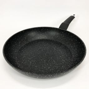 Сковорода UNIQUE UN-5137 28 см гранит темный, Сковорода с антипригарным покрытием для газовой плиты