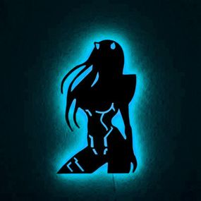 Панно декоративне картина на стіну Зеро Ту LED 16 кольорів пульт 300х500 acr-p000166