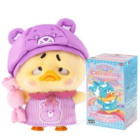 Коллекционная мягкая игрушка с кольцом POP TOP 1983toys серии Upset Duck x Care Bears - Будь радугой