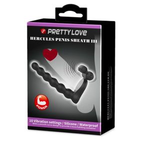 Віброкільце з анальним стимулятором HERCULES sexstyle