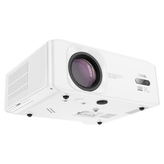 Проєктор Hoco DT3, Android, 1080p, 370ANSI, Wi-Fi 2.4+5G, White, Box | Зображення 1