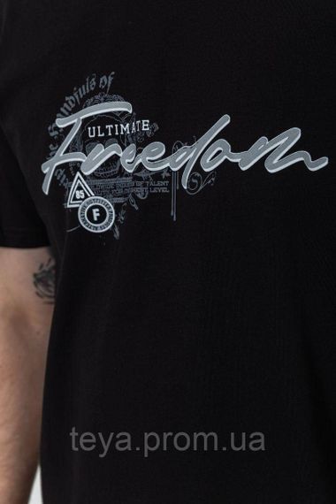 Футболка чоловіча батал колір чорний розмір 5XL FA_007599 | Зображення 4