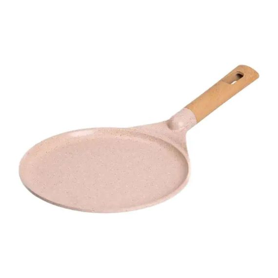 Мармурова алюмінієва сковорода для млинців з антипригарним покриттям Ø 24 см, товсте дно MGC бежевий HP-4-428CR