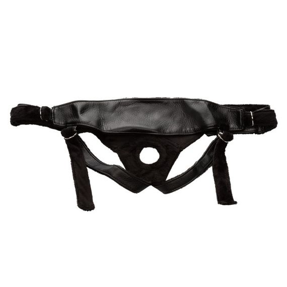 Трусики для страпона Universal Love Rider Platinum Harness, кожзам, черные Sex Aura | Зображення 5