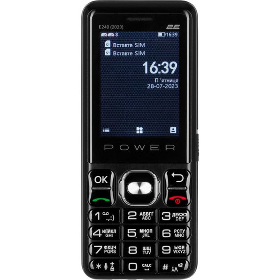 Мобільний телефон 2E E240 2023 Black (688130251068) | Зображення 1