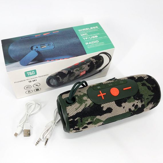 Колонка-динамик bluetooth TG341, Bluetooth колонка с функцией радио, Мощная колонка блютуз JF-43 | Зображення 5