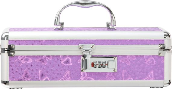 Кейс для зберігання секс-іграшок BMS Factory - The Toy Chest Lokable Vibrator Case Purple з кодовим Sex Aura