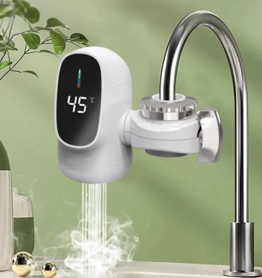Водонагрівач проточний насадка на кран для кухні Water Heater ZSW-D03 c LCD дисплеєм 3 кВт | Зображення 1