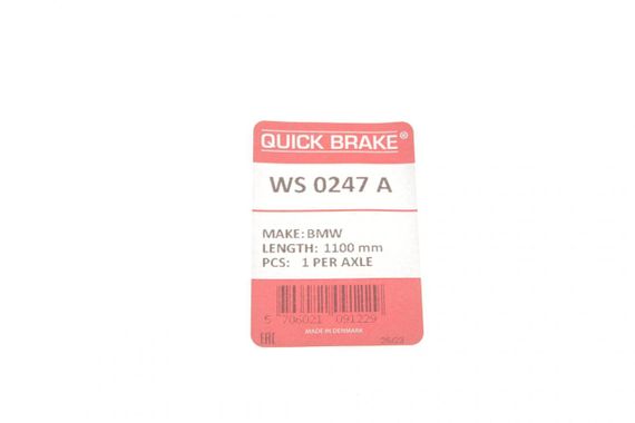 Датчик зносу гальмівних колодок задніх BMW 3 E90-E93 X5 E70 03-13 L=1100mm  WS 0247 A | Зображення 2