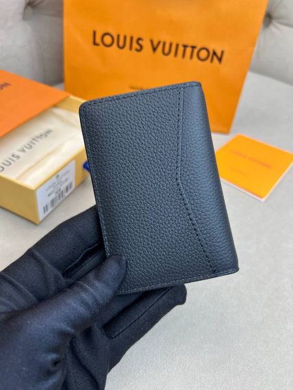 Кардхолдер чорний Louis Vuitton Aerogram Black k424 | Зображення 3